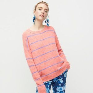 J Crew Alpaca crewneck sweater in stripe